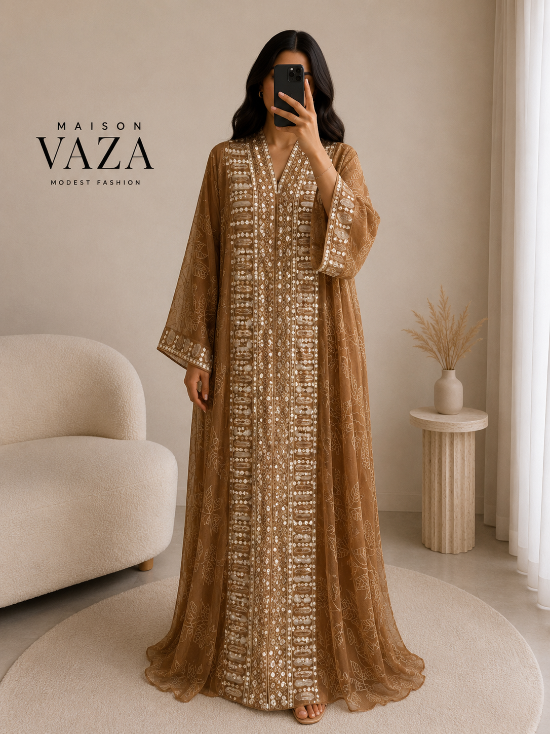 Abaya Beige Impériale